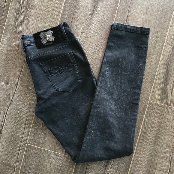 SOLD! 3 for $25❤️ Just Cavalli Black Skinny Jeans Size 26 - Picture 5 of 5